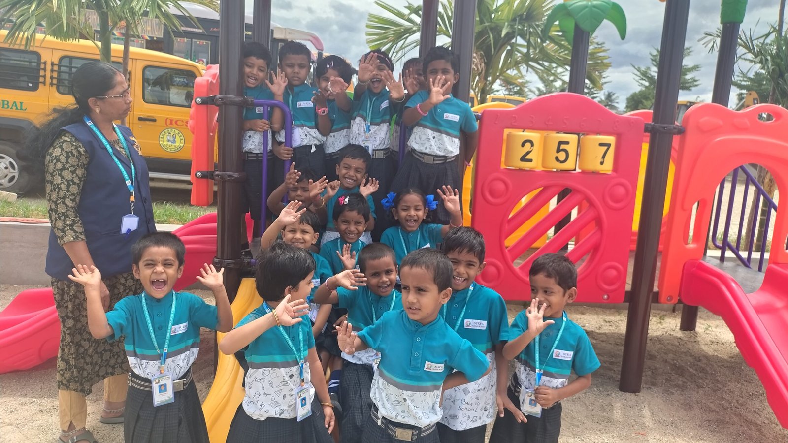 Play Area Fun at Surya Global School